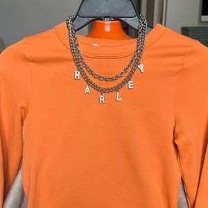Beautiful Harley-Davidson Charm Rhinestone Necklace